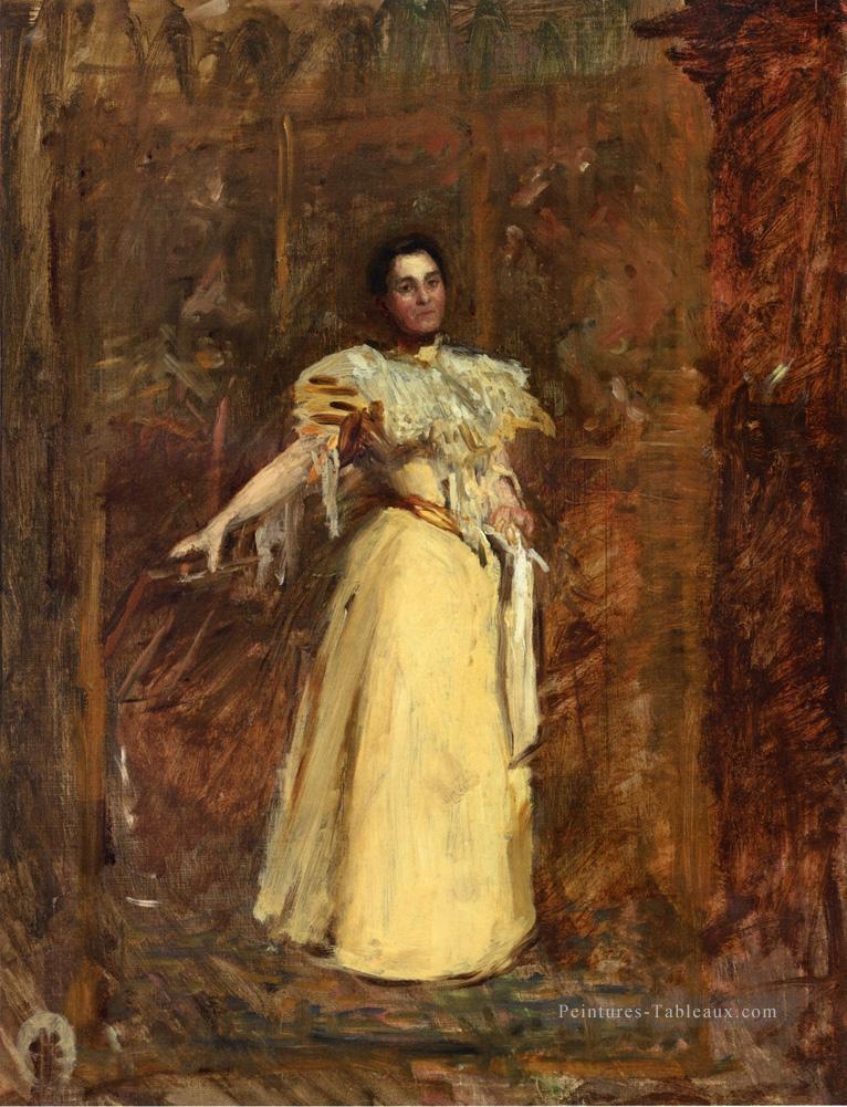 Étude pour le portrait de Miss Emily Sartain réalisme portraits Thomas Eakins Peintures à l'huile